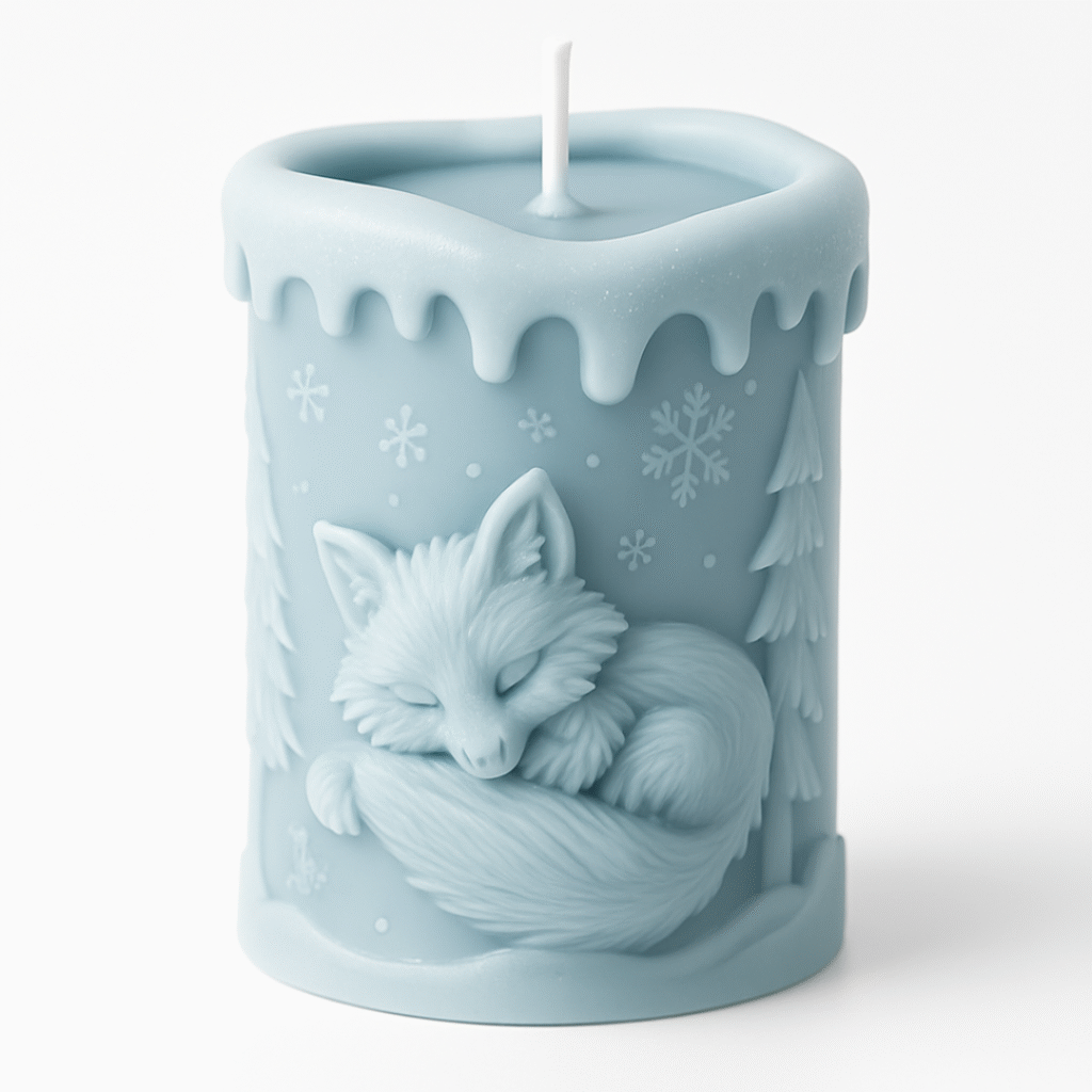 talvine magava rebasega küünal