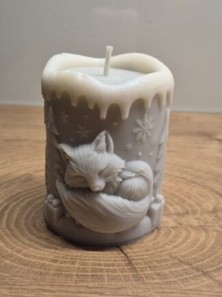 Talvine magava rebasega küünal