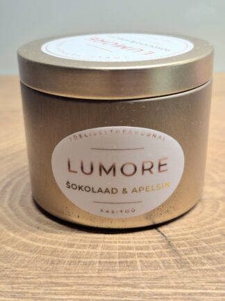 šokolaad ja apelsin kuldne tops